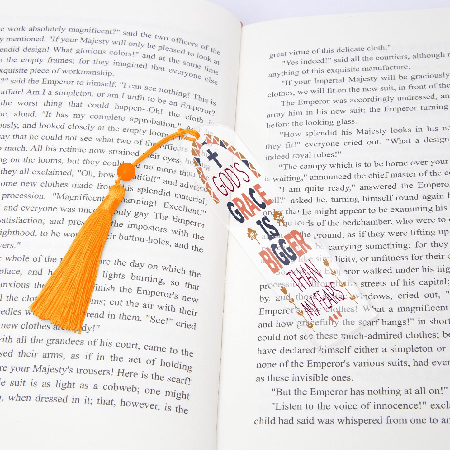 His Grace Christian Arch Acrylic Bookmark - ClaimedbyGodDesigns