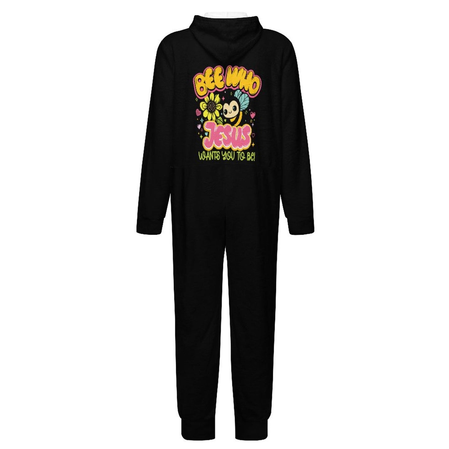 Be Who He Wants You To Be Toddler & Youth Christian Flannel Footless Zip up Jumpsuit Pajamas