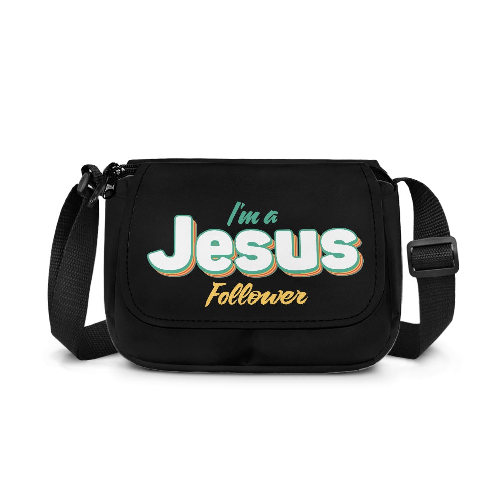 I'm A Jesus Follower Christian Kids Flap Crossbody Bag