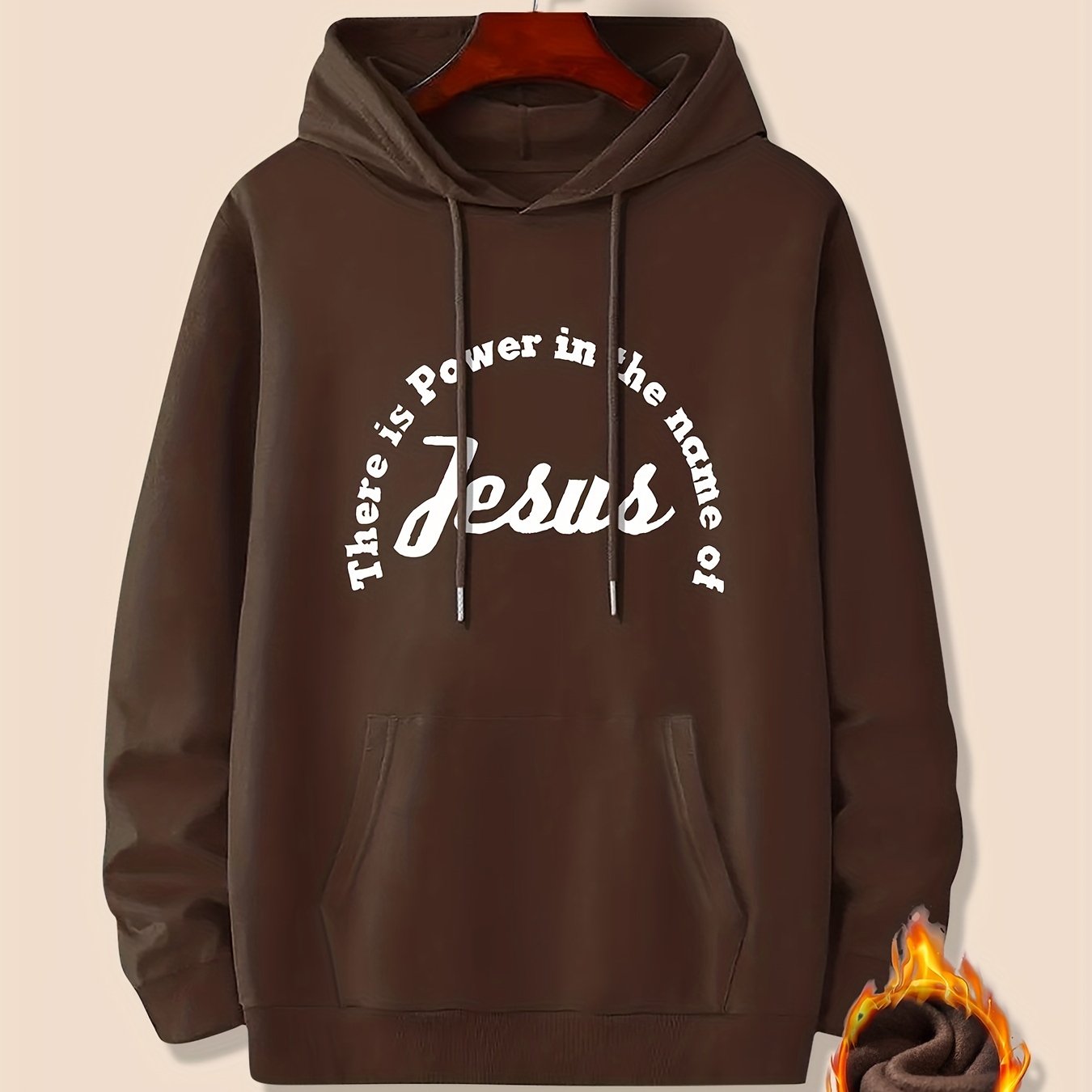 There Is Power In The Name Of Jesus Men's Christian Pullover Hooded Sweatshirt claimedbygoddesigns