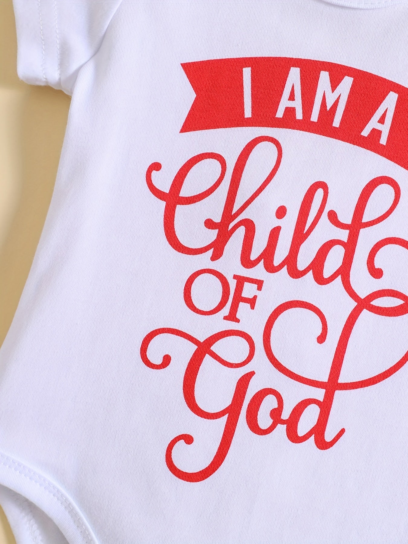 I Am A Child Of God Christian Baby Onesie claimedbygoddesigns