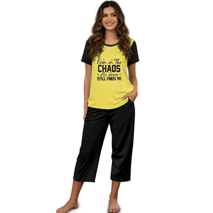 His Grace Still Finds Me Women's Chŕistian Pajama Set - ClaimedbyGodDesigns