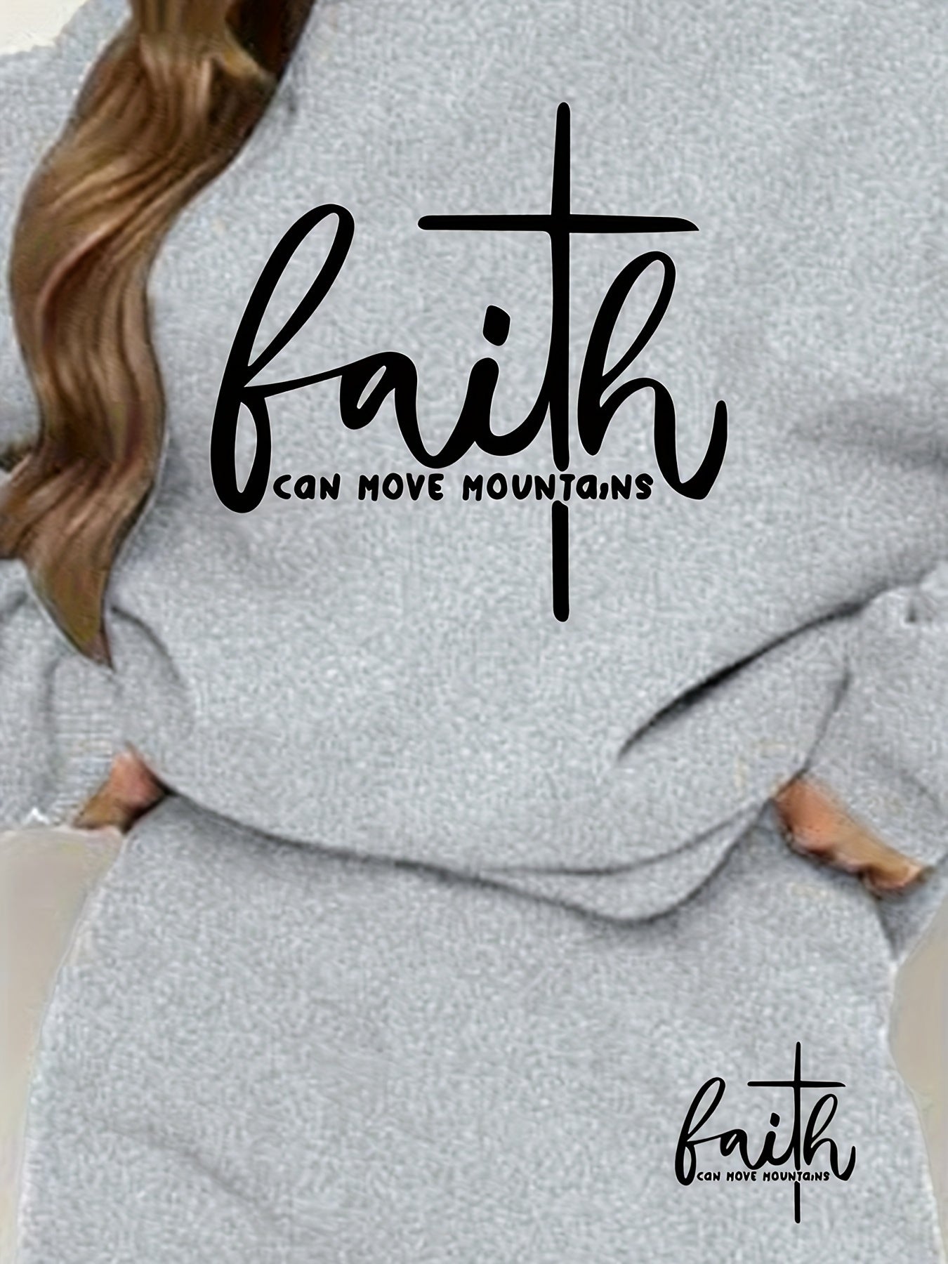 Faith Can Move Mountains Women's Christian Casual Outfit claimedbygoddesigns