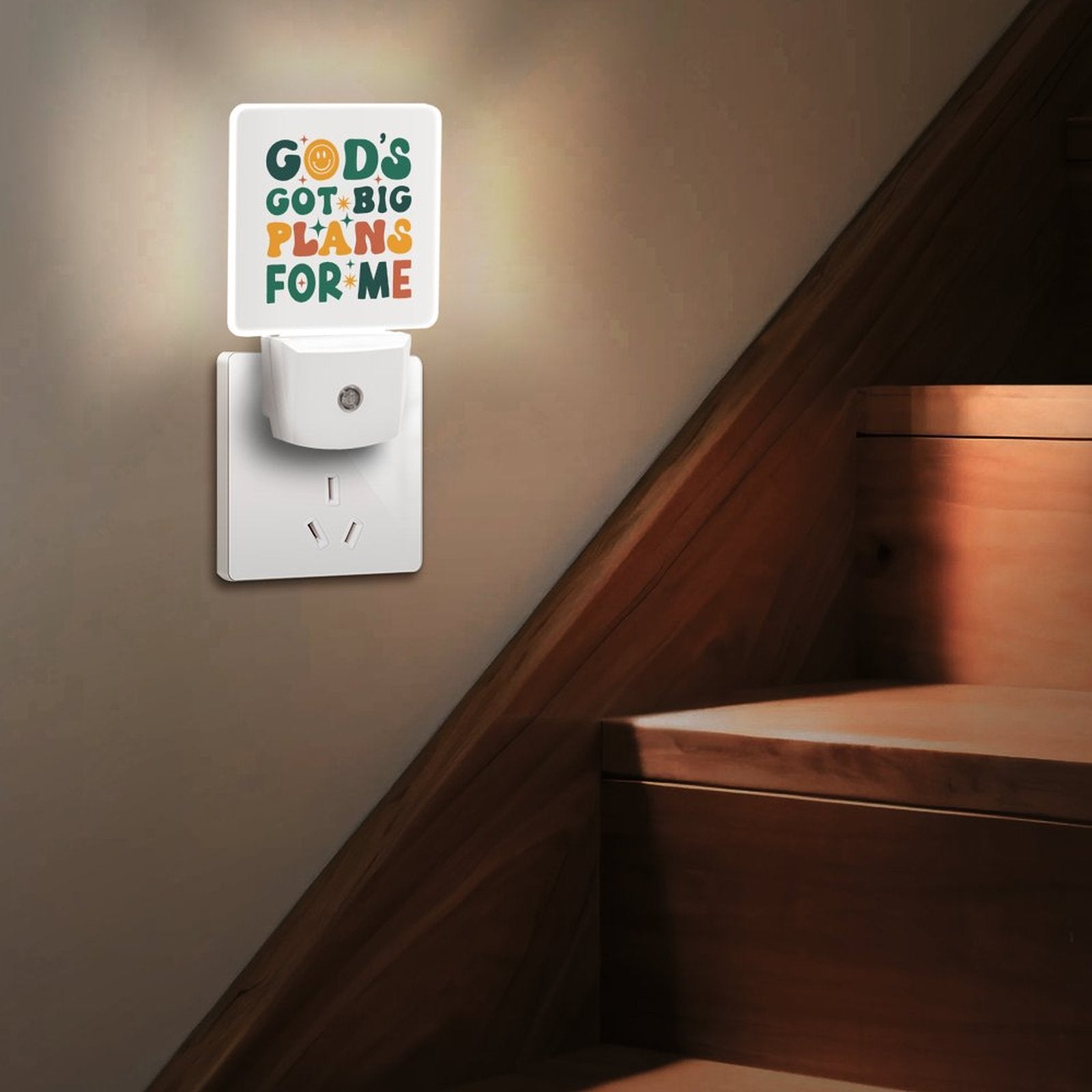 He's Got Big Plans For Me Christian Night Light for kids - ClaimedbyGodDesigns