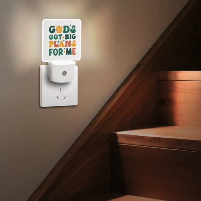 He's Got Big Plans For Me Christian Night Light for kids - ClaimedbyGodDesigns