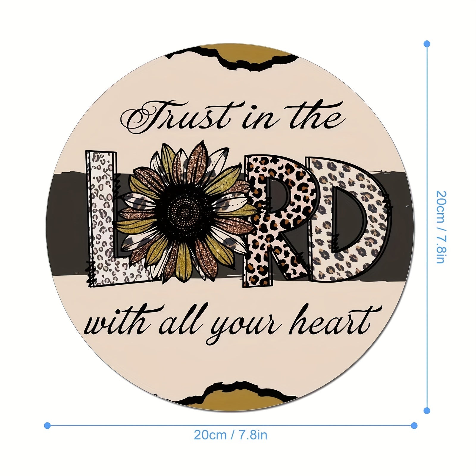 Trust In The Lord With All Your Heart Christian Computer Mouse Pad claimedbygoddesigns