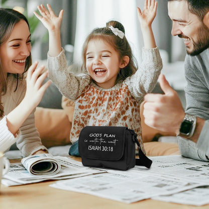 God's Plan Is Worth The Wait Christian Kids Flap Crossbody Bag