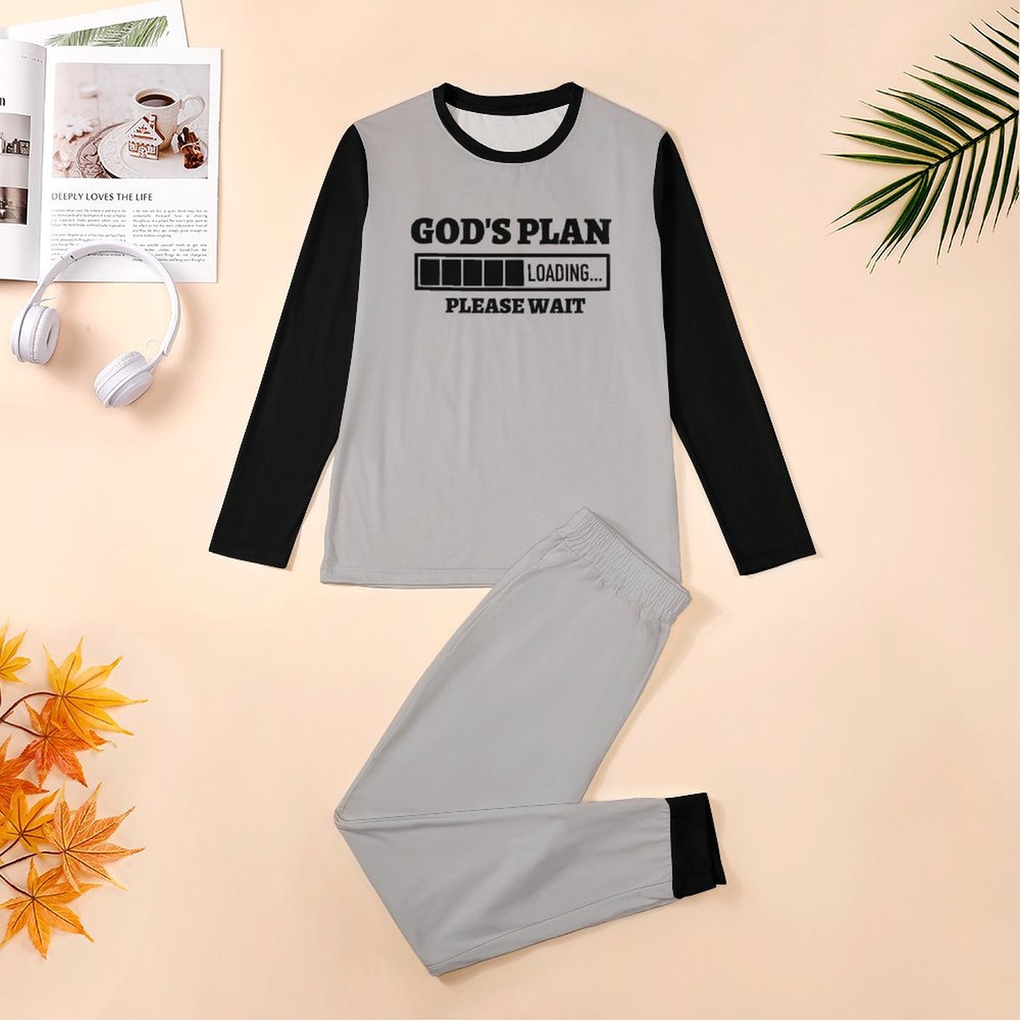 God's Plan Loading Men's Christian Pajamas SALE-Personal Design