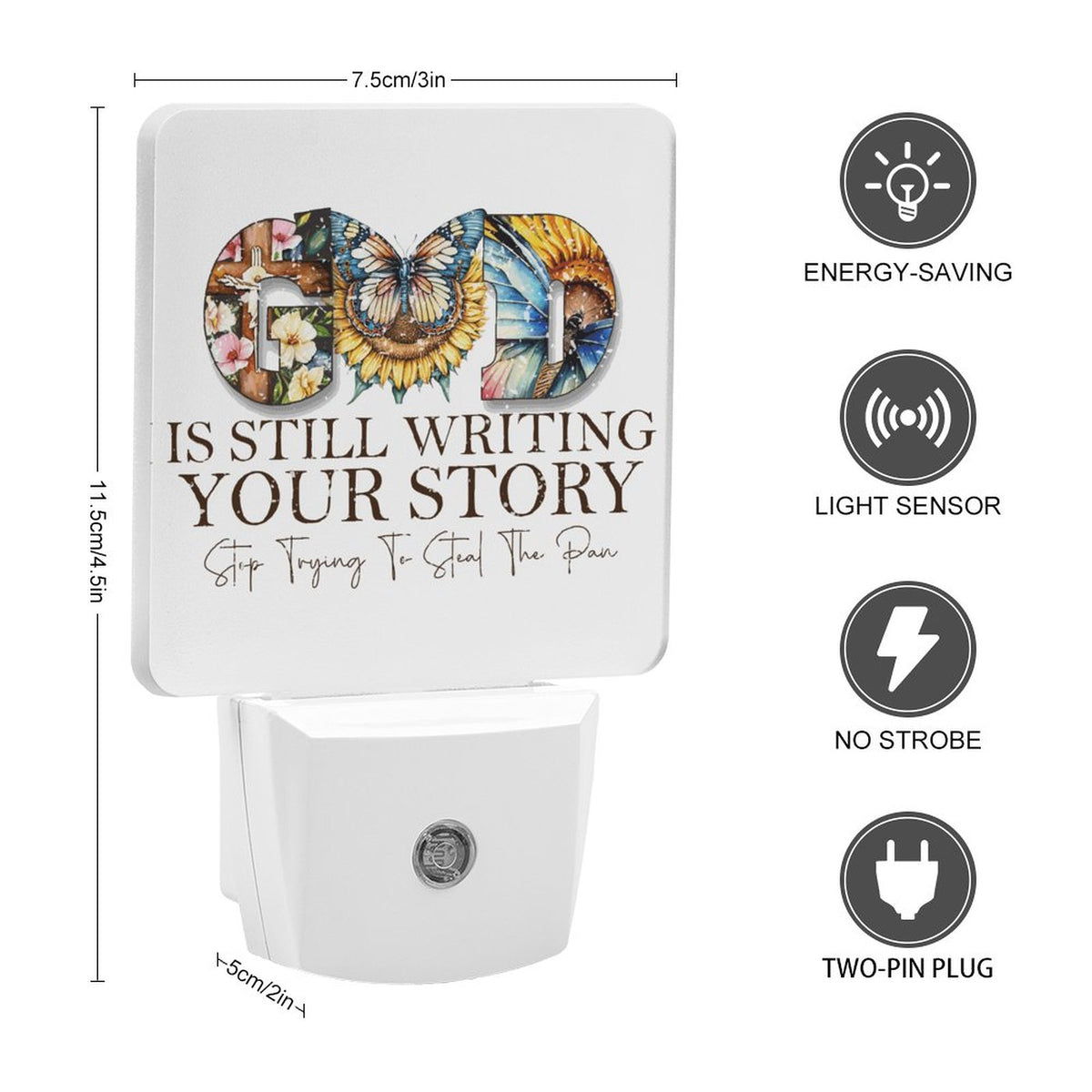 God Is Still Writing Your Story Night Light For Kids