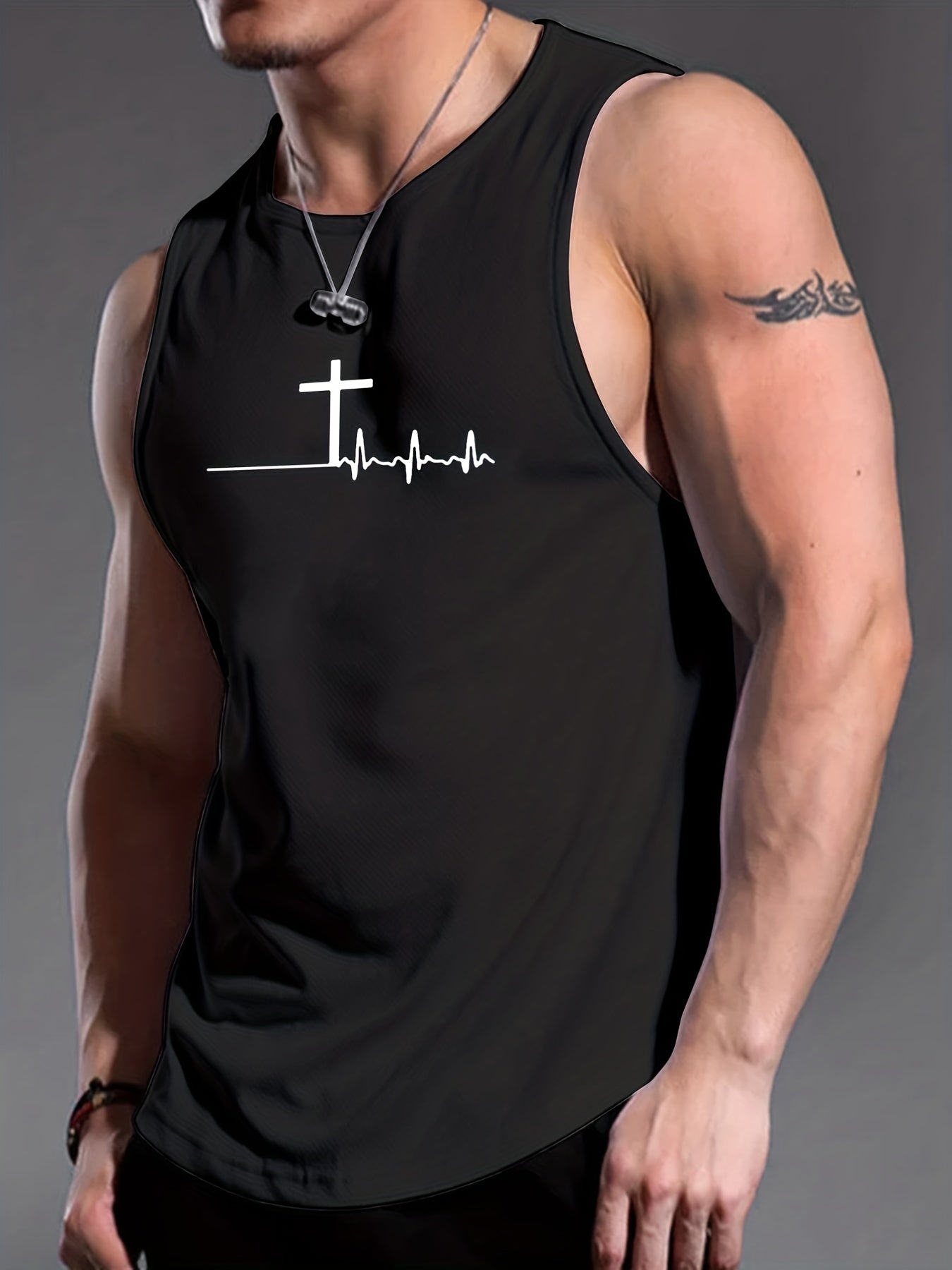 The Cross: My Lifeline Men's Christian Tank Top claimedbygoddesigns