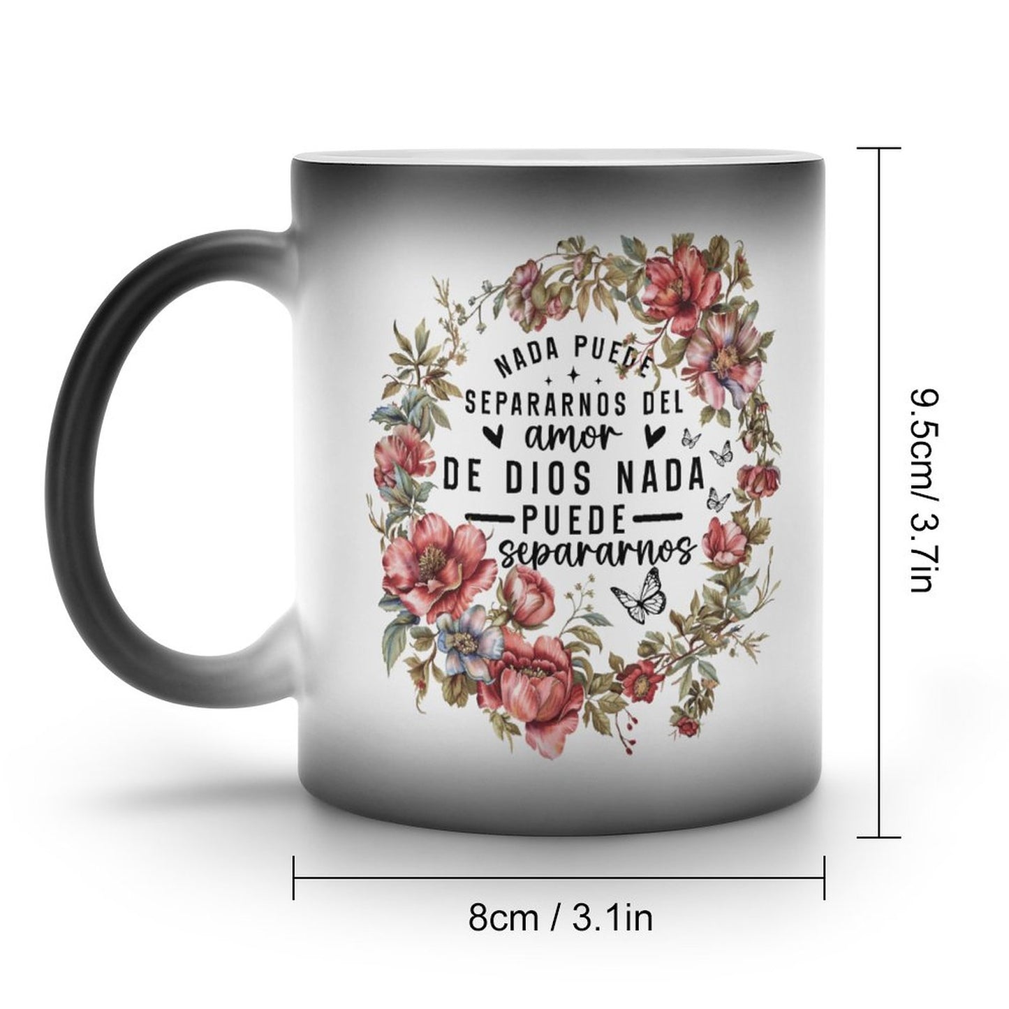 Nada Puede Separarnos Del Amor De Dios Nada Puede Separarnos Spanish Christian Color Changing Mug (Dual-sided)