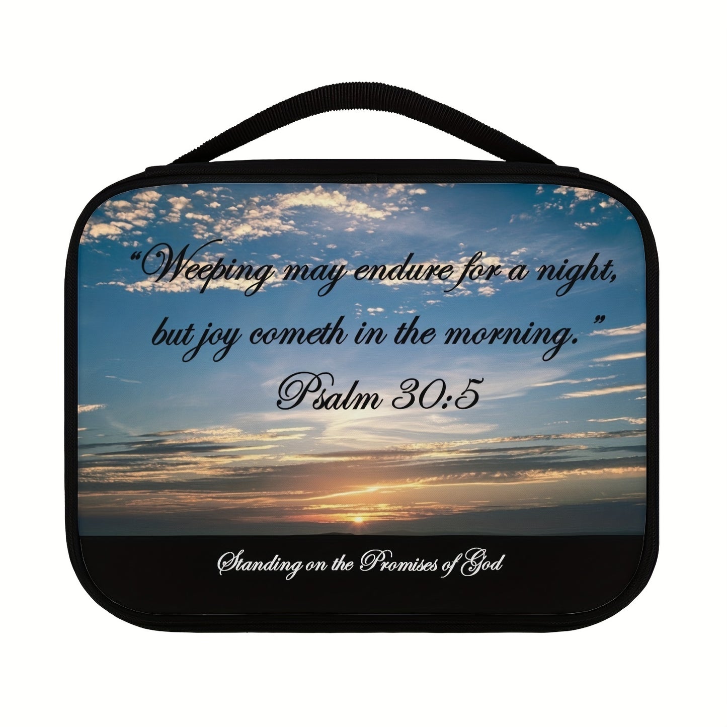 Psalm 30:5 Joy Cometh In The Morning Christian Bible Cover claimedbygoddesigns