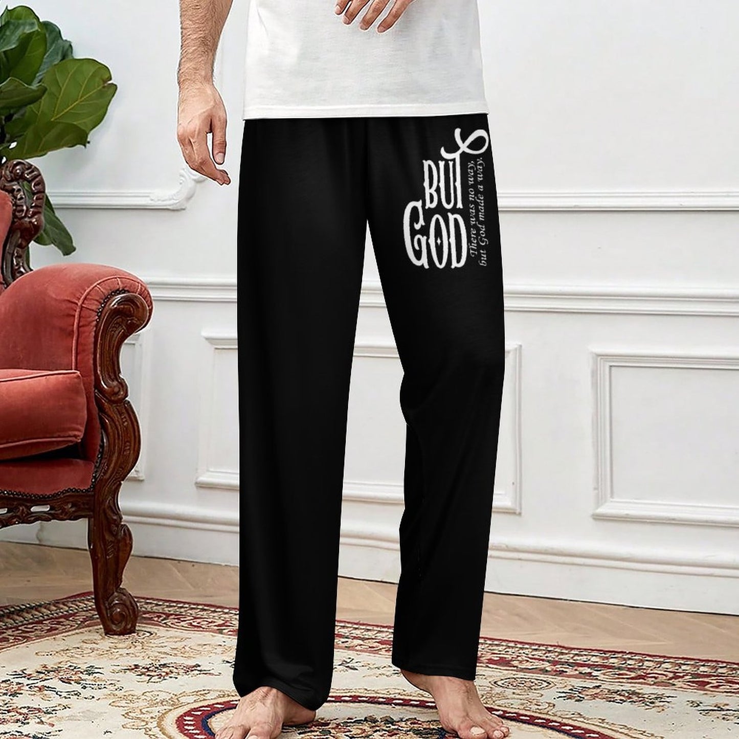 But God Men's Christian Pajamas Pants