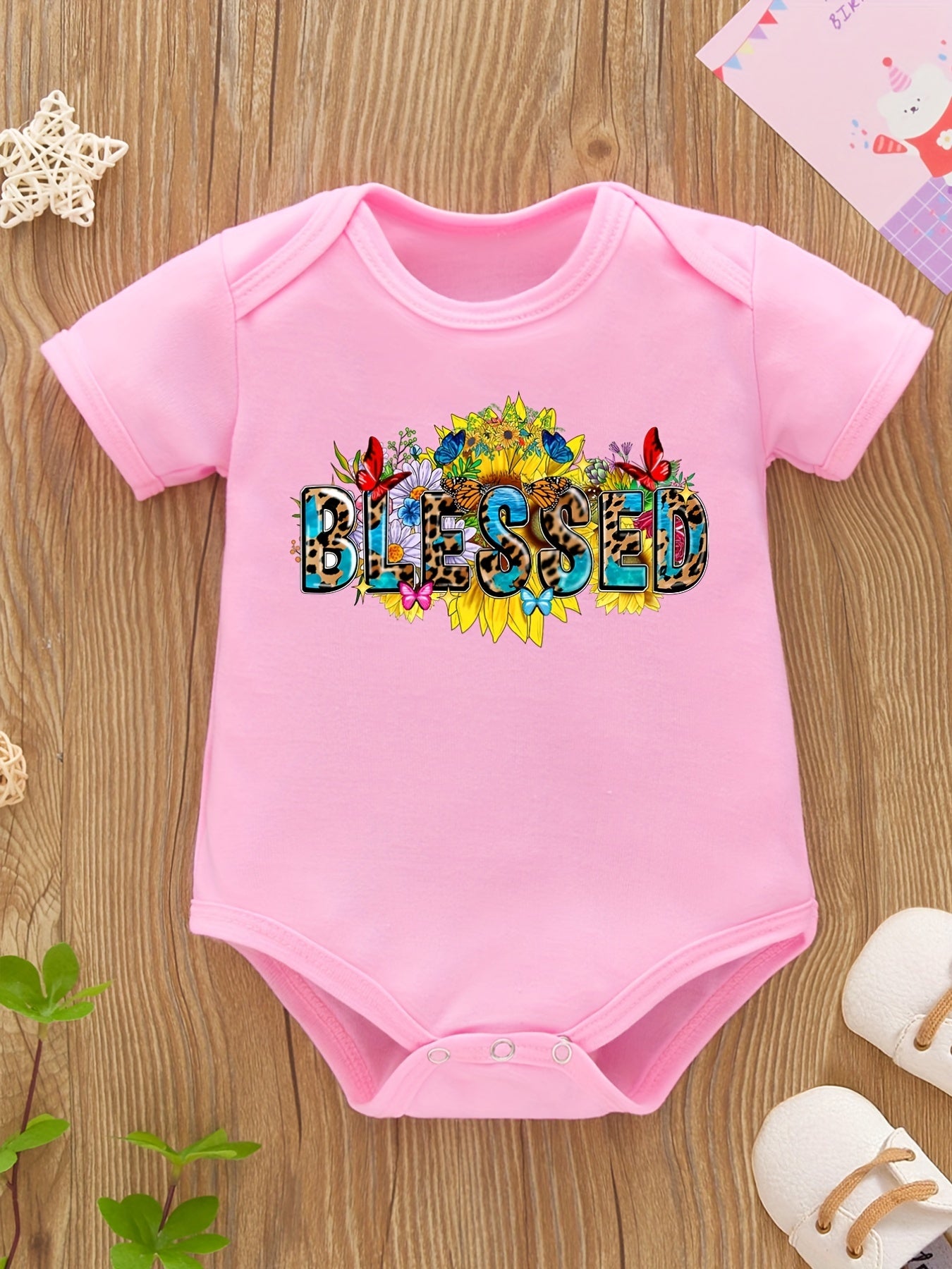 Blessed Christian Baby Onesie claimedbygoddesigns