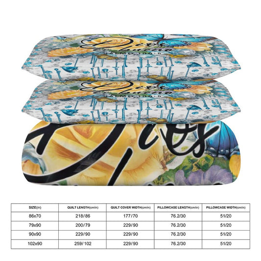 Dios Es Bueno Spanish 3-Piece Christian Comforter Bedding Set