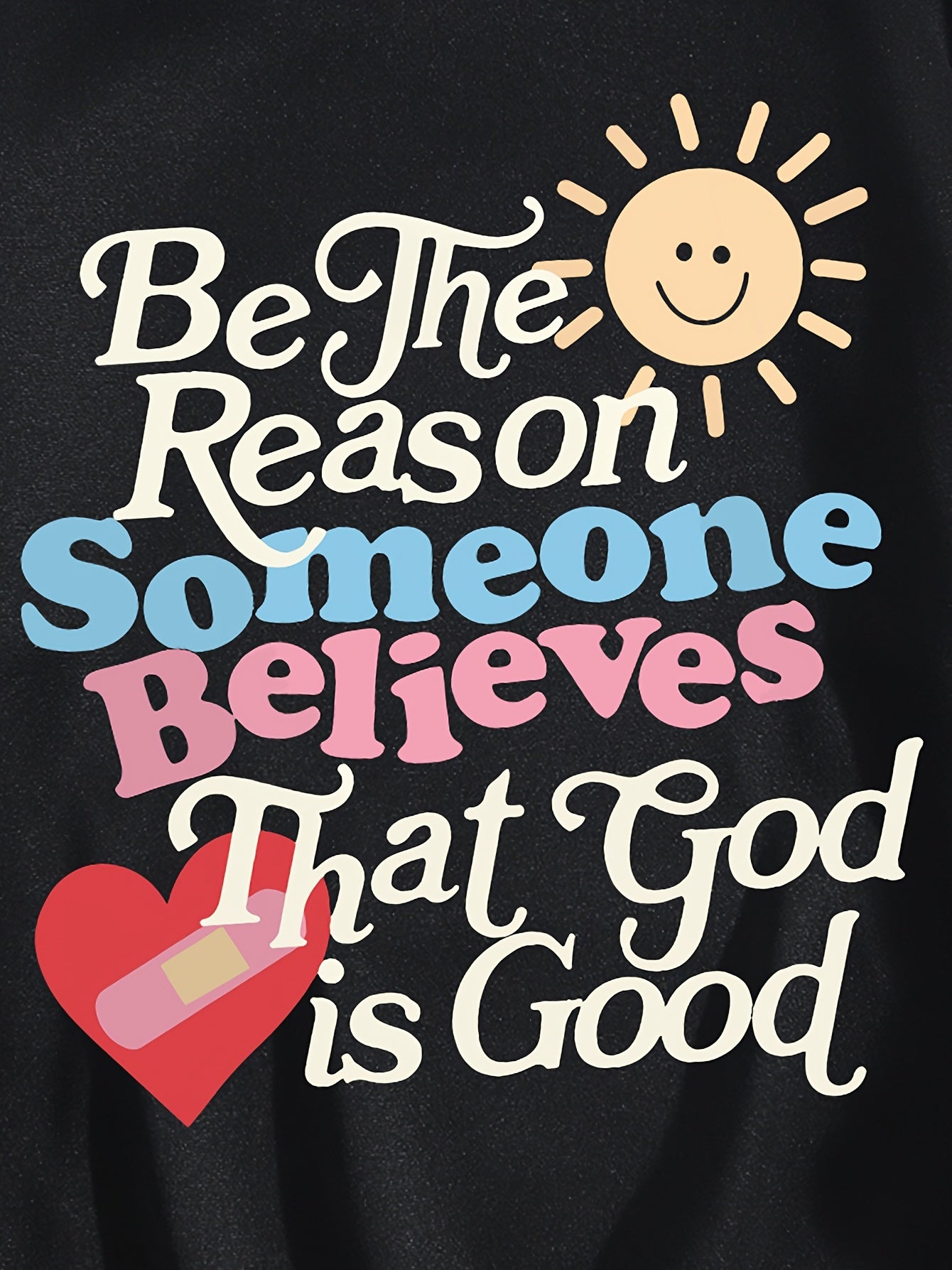 Be The Reason Someone Believes That God Is God Plus Size Women's Christian Pullover Hooded Sweatshirt claimedbygoddesigns
