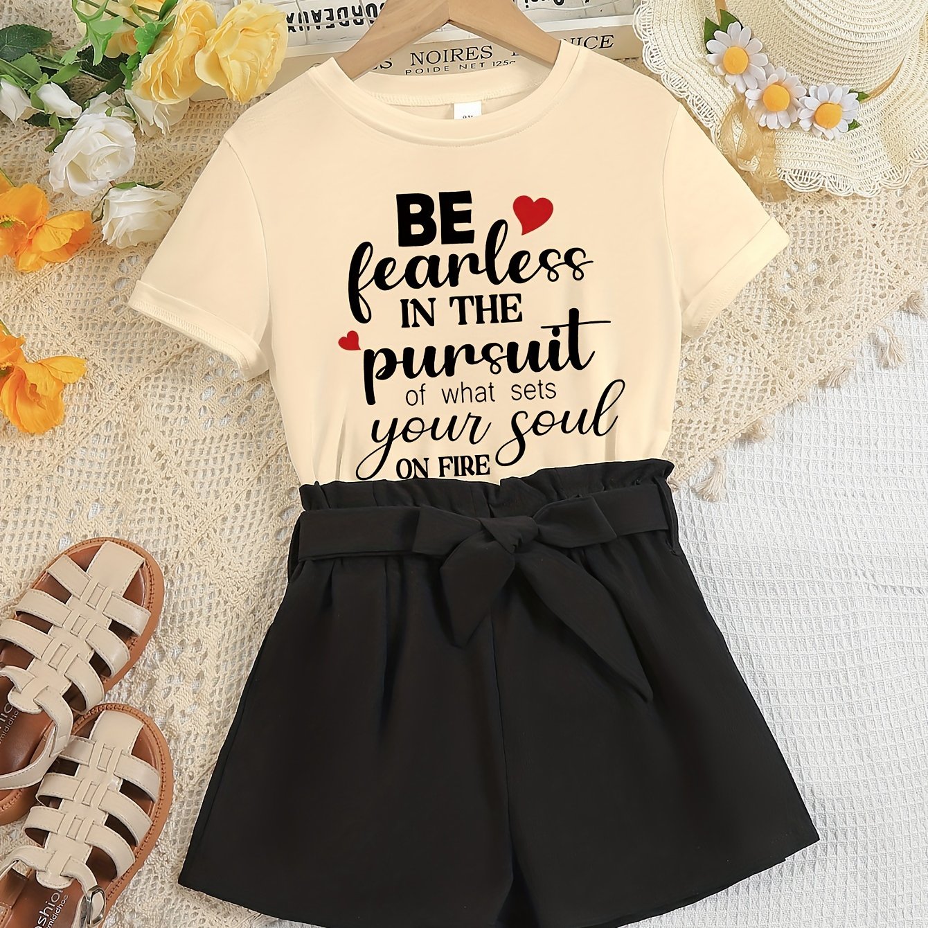 BE FEARLESS In The Pursuit Of What Sets Your Soul On Fire Youth Christian Casual Outfit claimedbygoddesigns