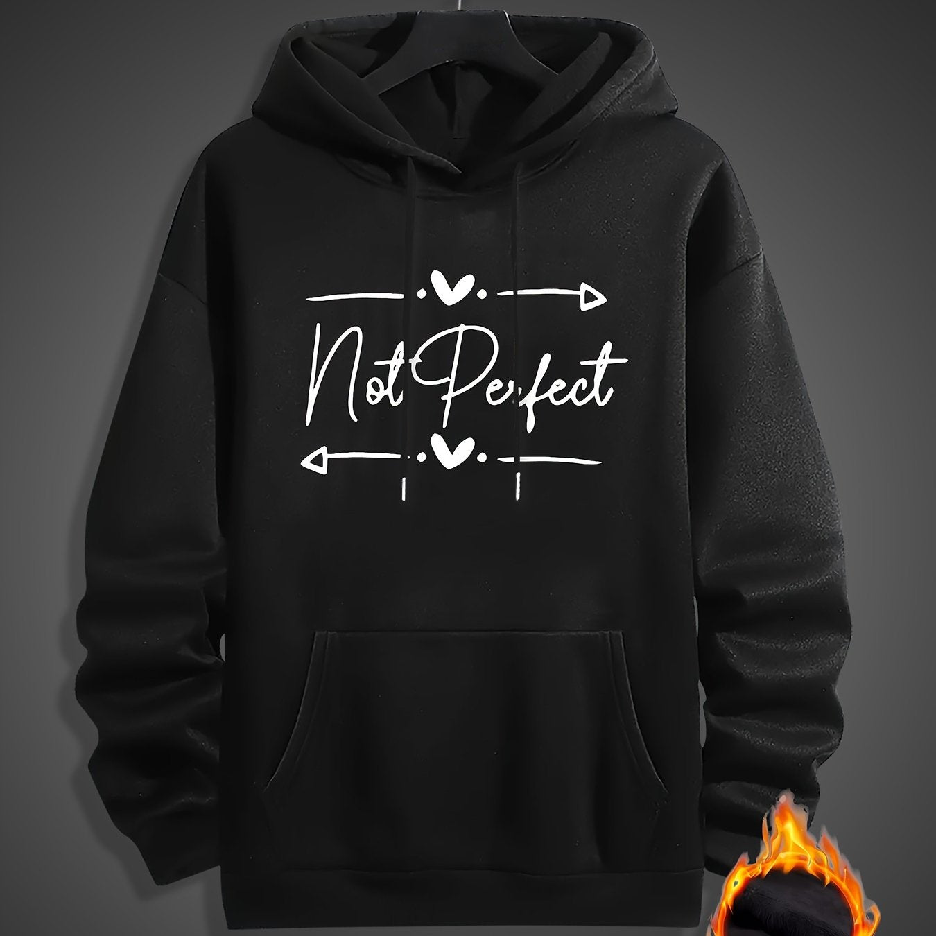 Not Perfect Men's Christian Pullover Hooded Sweatshirt claimedbygoddesigns