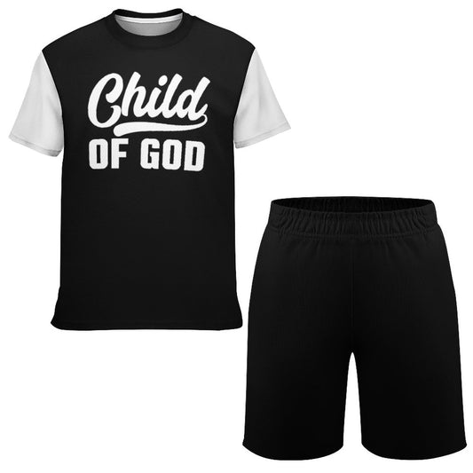 Child Of God Youth Christian Summer Casual Outfit Shorts Set SALE-Personal Design