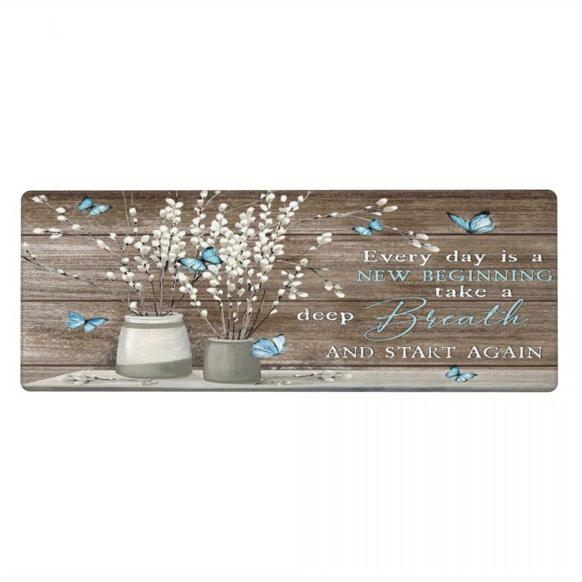 Every Days Is A New Beginning Christian Computer Keyboard Mouse Pad  31.5x11.8in claimedbygoddesigns