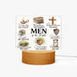 Men Of The Bible Christian Acrylic Plaque with Stand - Rectangle - ClaimedbyGodDesigns