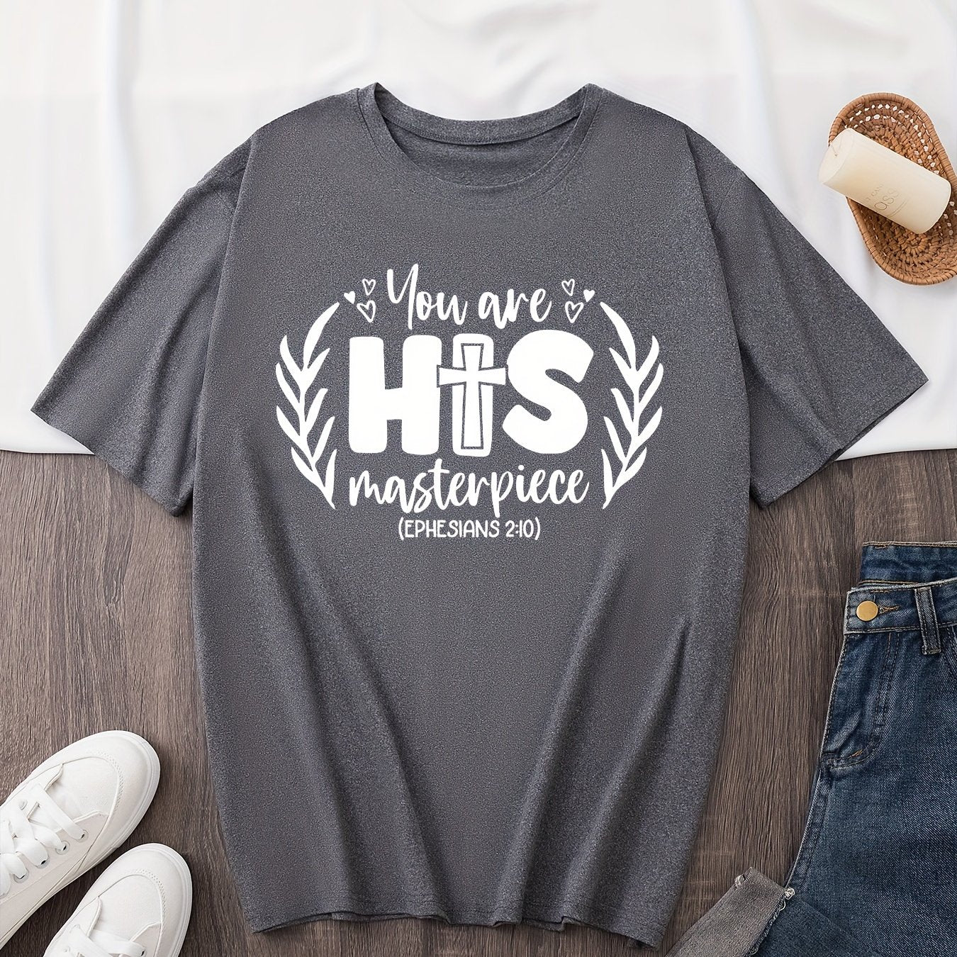 You Are His Masterpiece Plus Size Women's Christian T-shirt claimedbygoddesigns