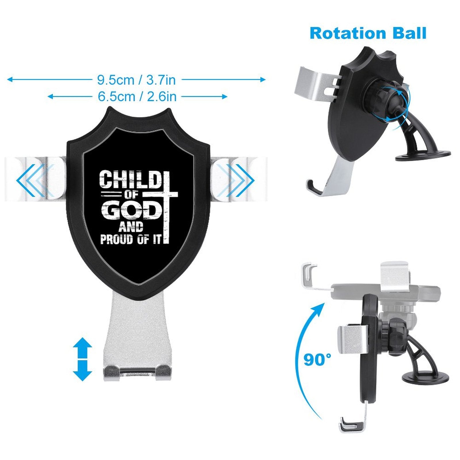 Child Of God And Proud Of It Christian Car Mount Mobile Phone Holder SALE-Personal Design