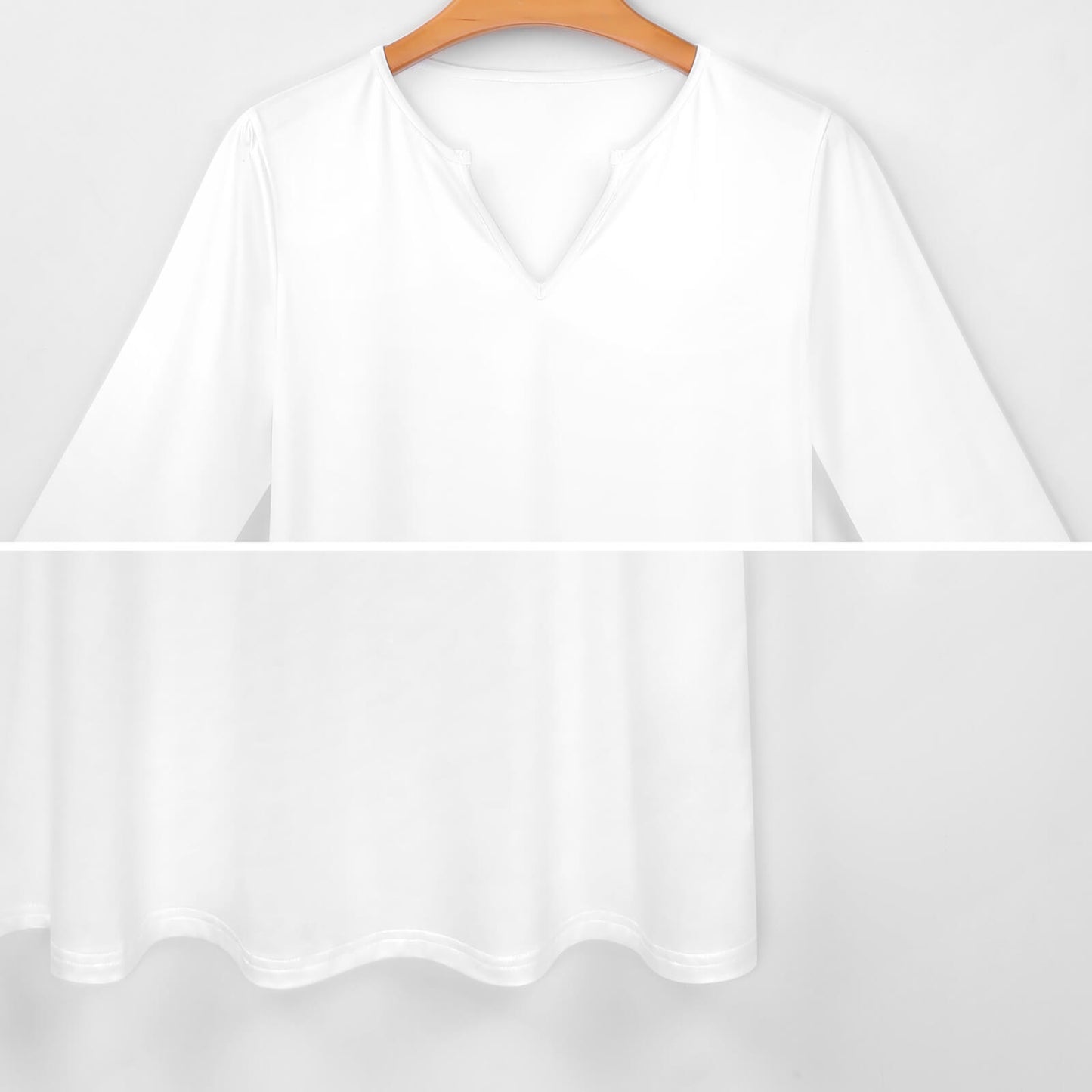 Motherhood Is My Ministry Christian V-neck 3/4 Sleeve Dress with Pockets