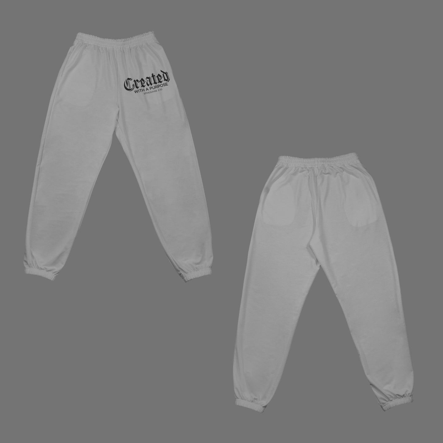 Created With A Purpose Casual High Waist Pocket Women's Christian Sweatpants