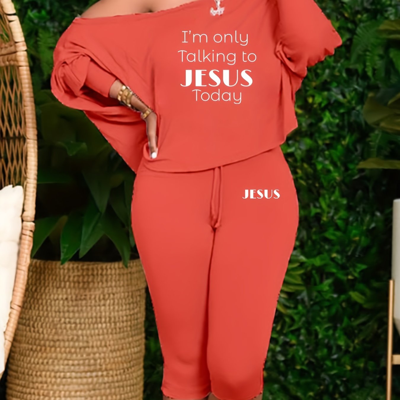 I'm Only Talking To Jesus Today Women's Christian Outfit claimedbygoddesigns