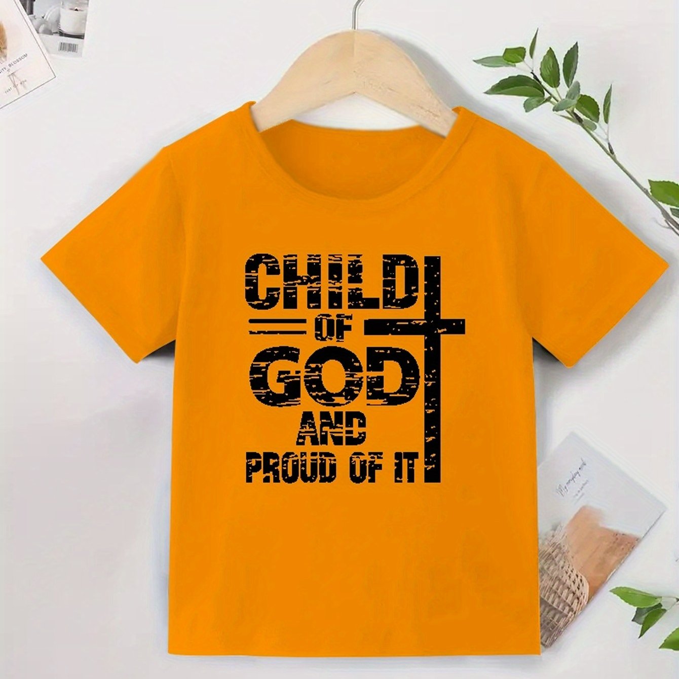 CHILD OF GOD And Proud Of It Youth Christian T-shirt claimedbygoddesigns