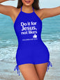Do It For Him Christian Women's Tankini Swimsuits with Shorts - ClaimedbyGodDesigns