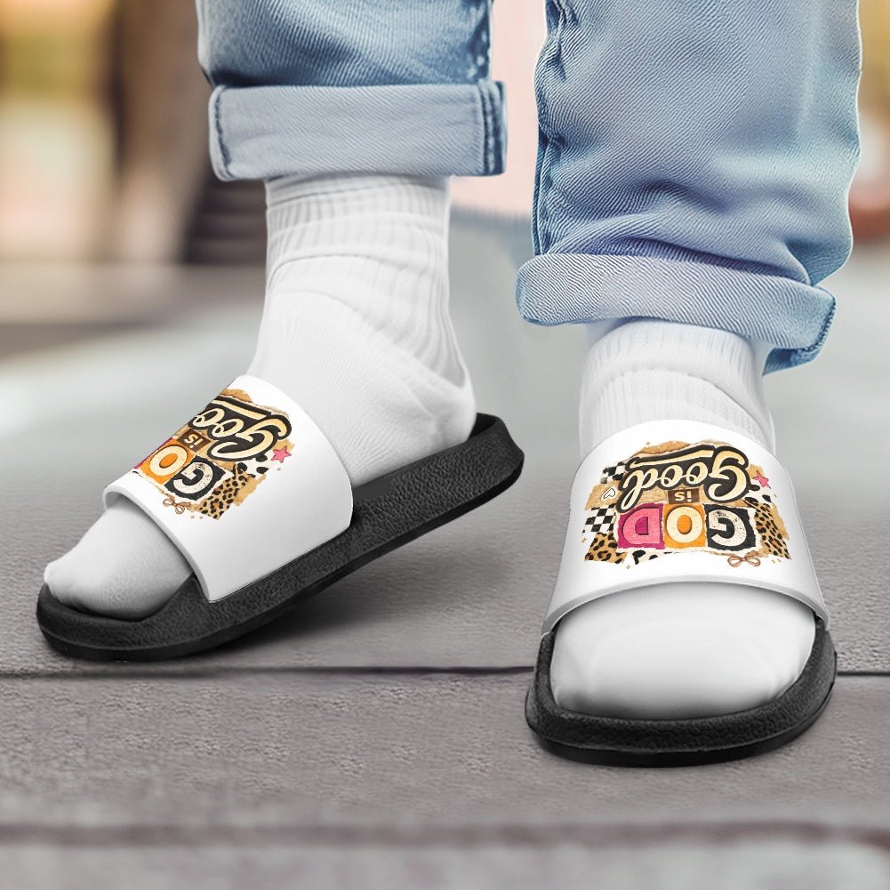 God Is Good Christian Children's Sandals - ClaimedbyGodDesigns