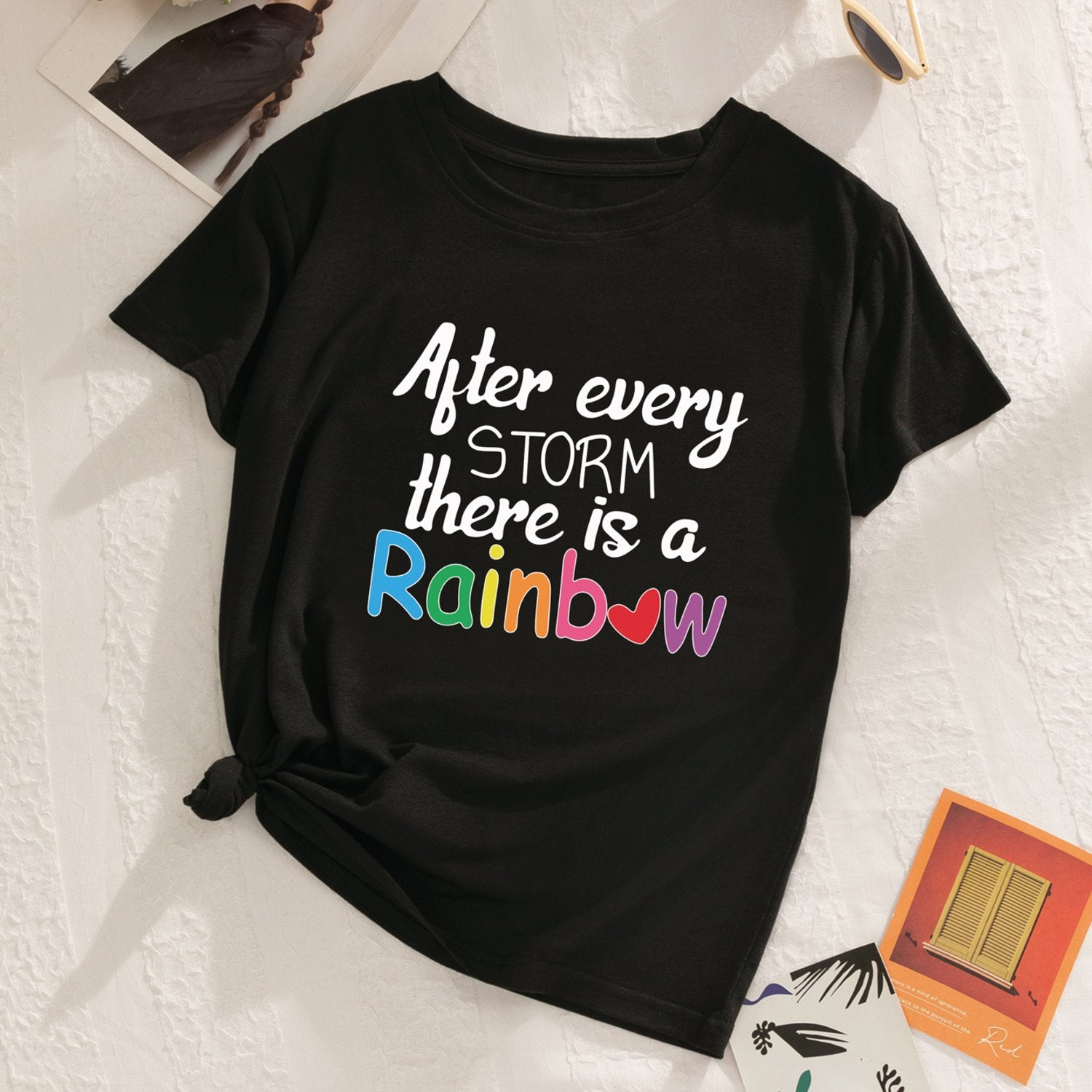 After Every Storm There Is A Rainbow Women's Christian T-shirt claimedbygoddesigns