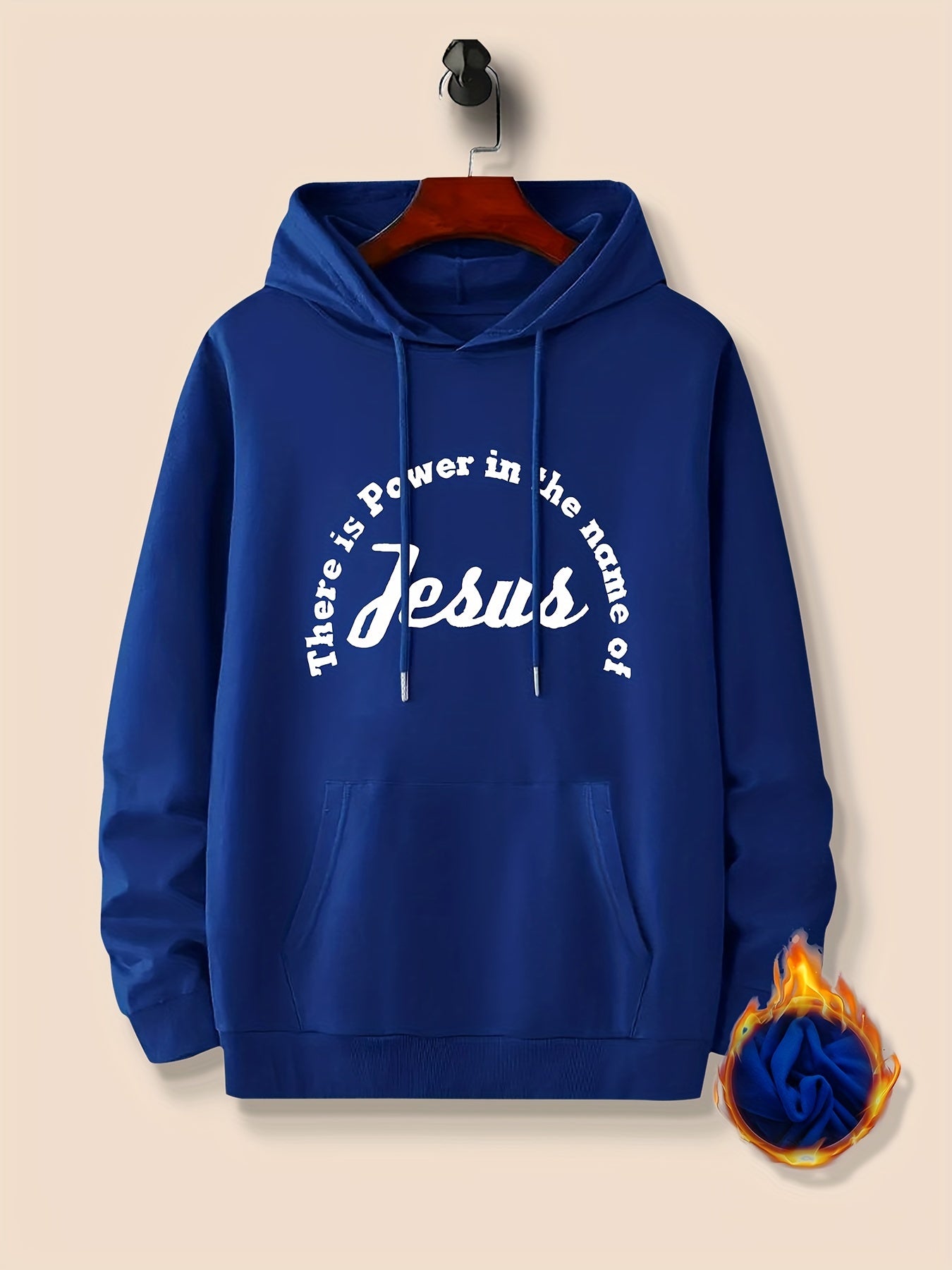 There Is Power In The Name Of Jesus Men's Christian Pullover Hooded Sweatshirt claimedbygoddesigns