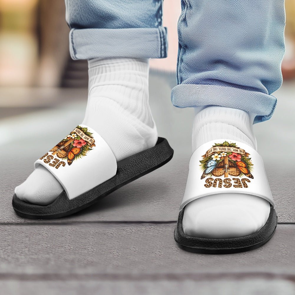Jesus The Way The Truth The Life Christian Children's Sandals - ClaimedbyGodDesigns