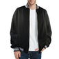 He Saved My Life Men's Christian Striped Trim Bomber Jacket