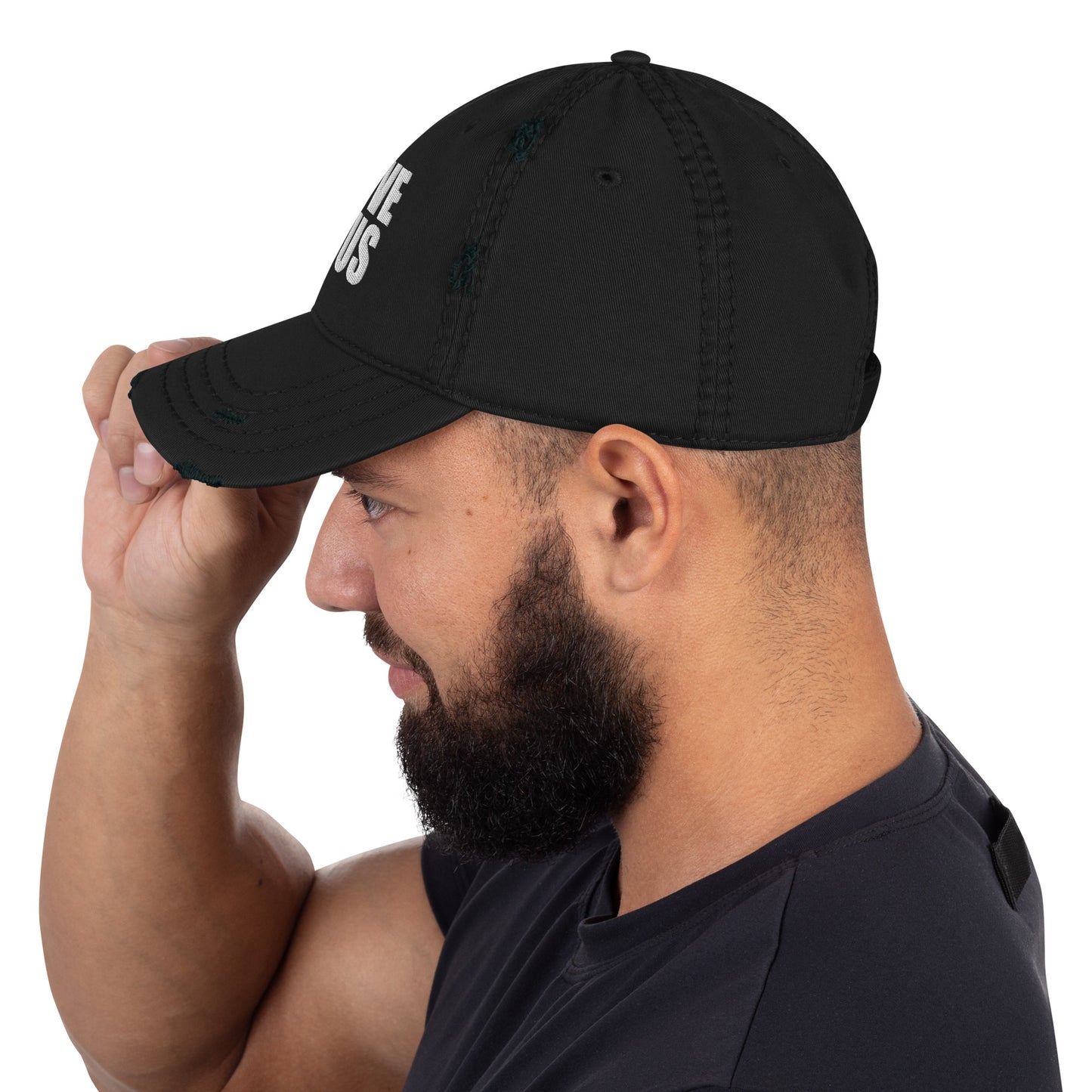 I Love Jesus Adult Christian Distressed Dad Hat