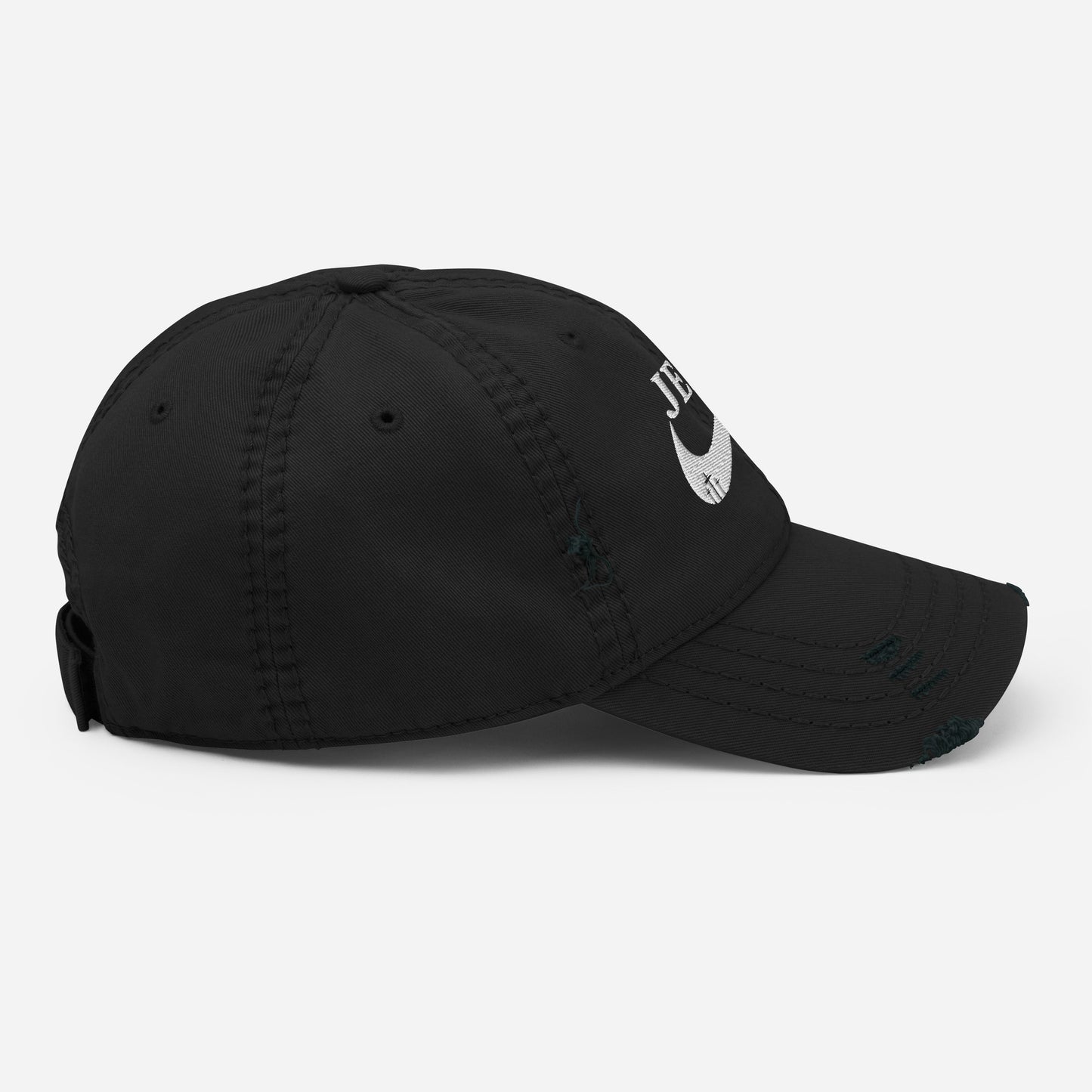 Jesus Did It (like Nike) Adult Christian Distressed Dad Hat