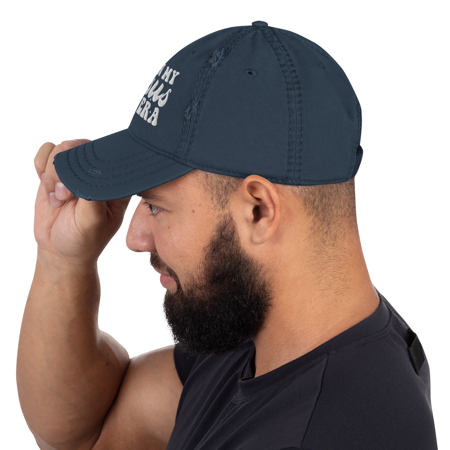 In My Jesus Era Adult Christian Distressed Dad Hat