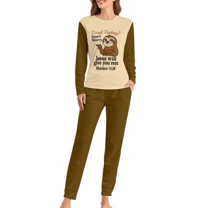 Tired Today Women's Christian 2 - Piece Pajama Set - ClaimedbyGodDesigns