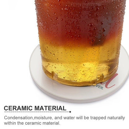 He Is Essential Christian Round Ceramic Coaster - ClaimedbyGodDesigns