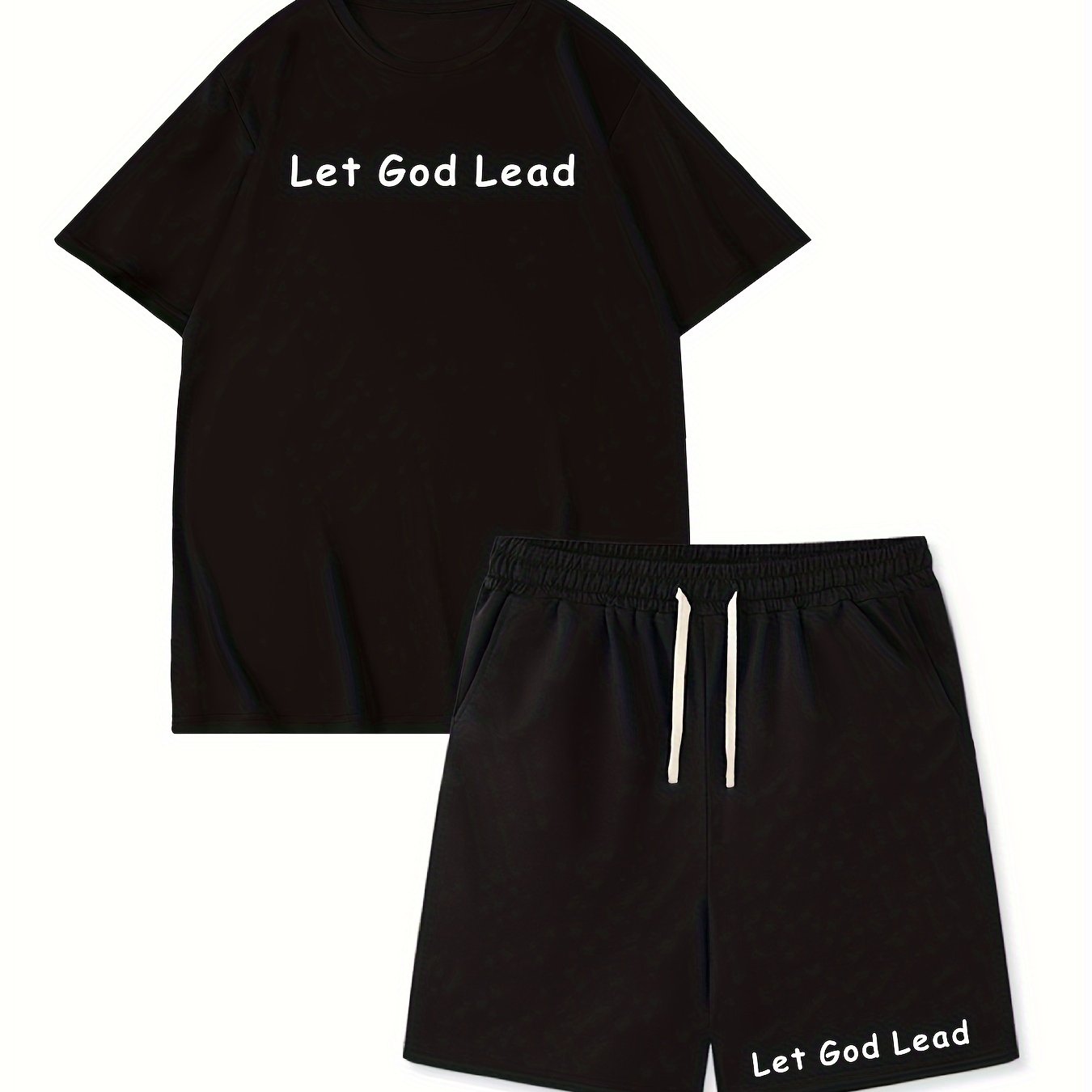 LET GOD LEAD Men's Christian Casual Outfit claimedbygoddesigns