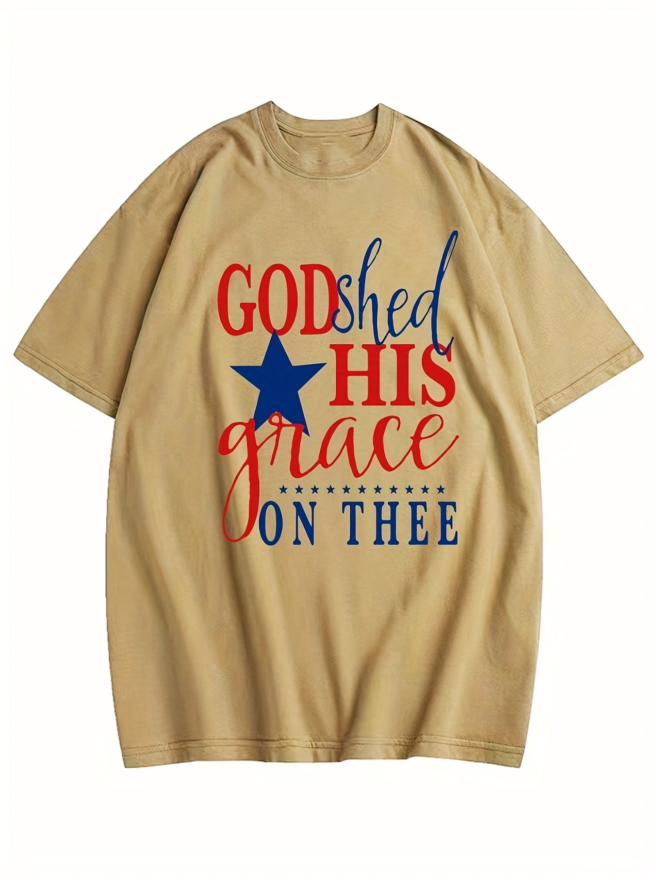 God Shed His Grace On Thee Men's Christian T-Shirt claimedbygoddesigns