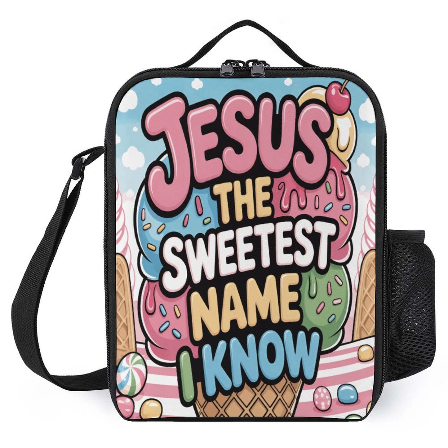 Jesus The Sweetest Name I Know Christian Insulated Lunch Bag