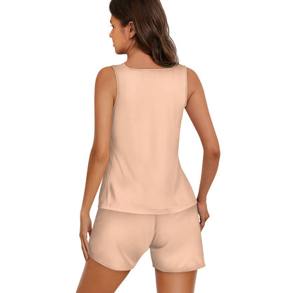 Wake Me Up When He Is Here Funny Women's Sleeveless Pajama Set