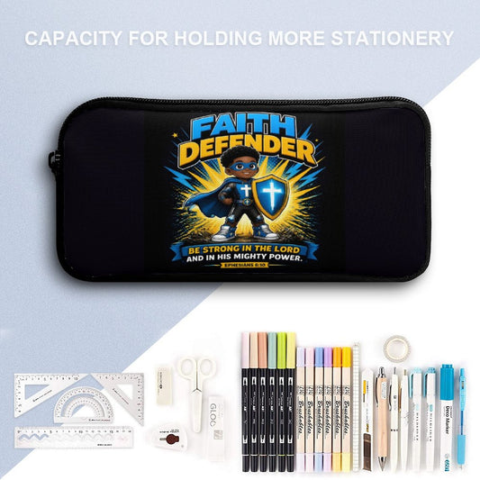 Faith Defender Boy Christian 3 PCS Bag Set (Backpack, Lunch Bag and Pencil Case)