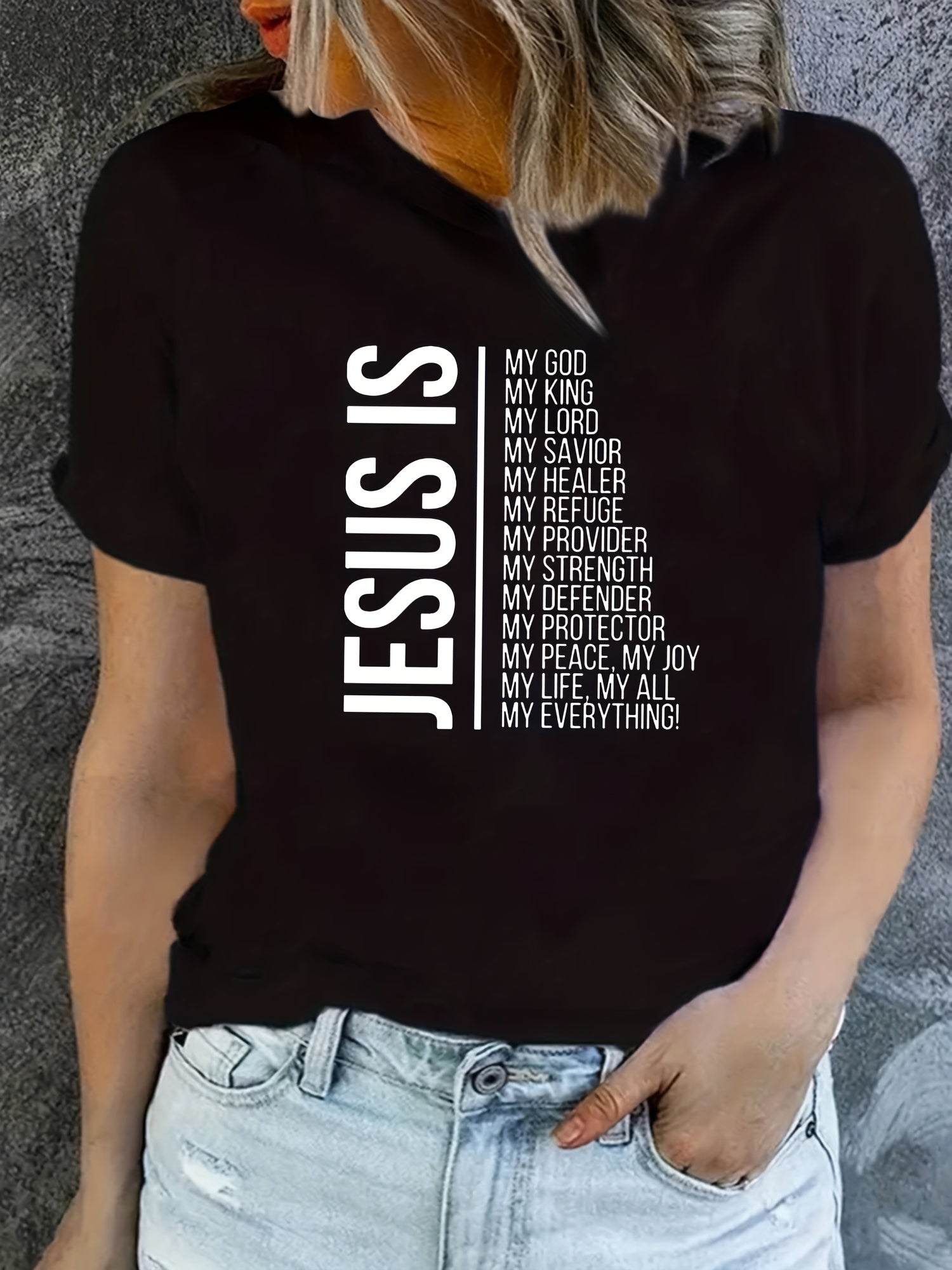 Jesus Is My Everything Women's Christian T-shirt claimedbygoddesigns