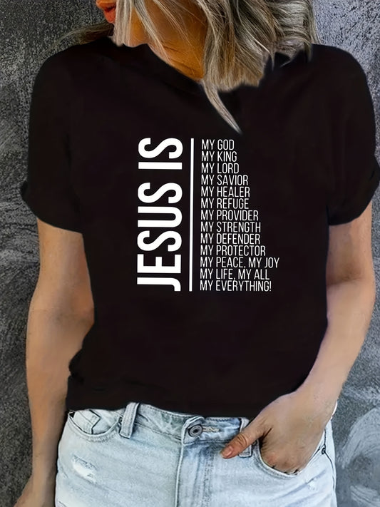 Jesus Is My Everything Women's Christian T-shirt claimedbygoddesigns