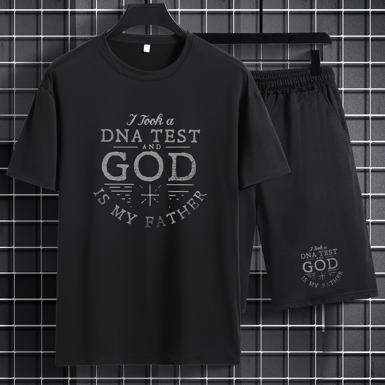 I Took A DNA Test And God Is My Father Men's Christian Casual Outfit claimedbygoddesigns